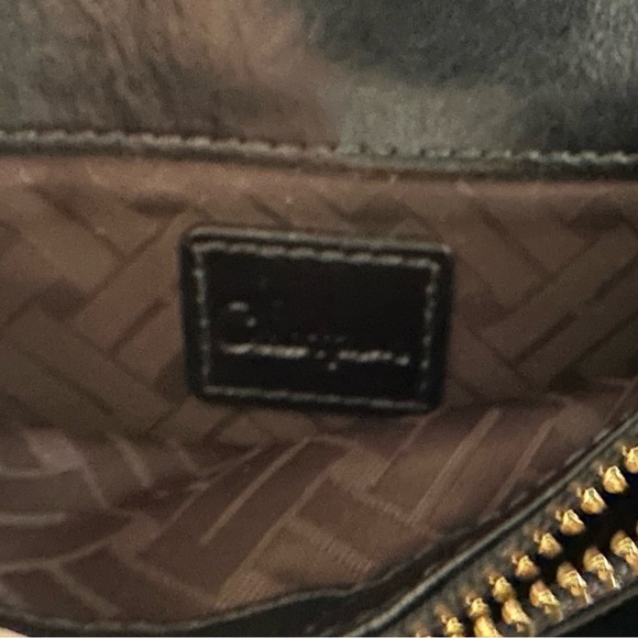 Cole Haan Black Leather Key Ring Wallet VINTAGE - Picture 3 of 10